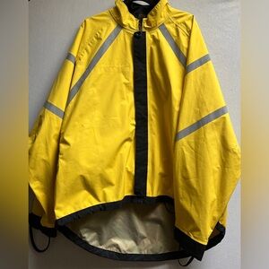 Vintage MEC Mountain Equipment Co-Op Yellow GORE-TEX Cycling Jacket Mens XXL